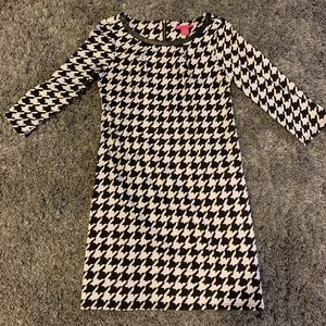 Houndstooth Quarter Sleeve Dress